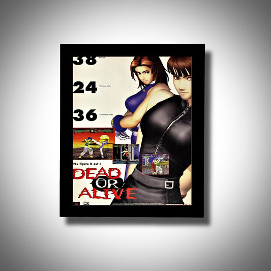 1998 Dead or Alive VINTAGE Original Framed Ad Poster