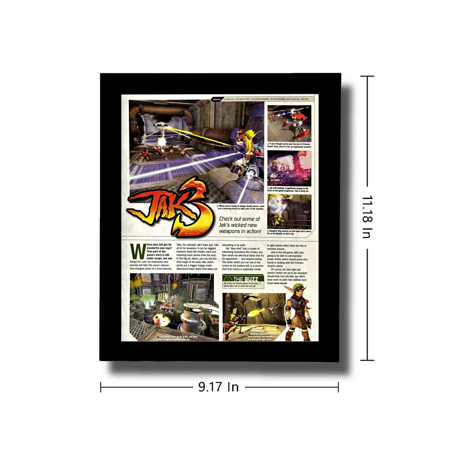 2004 Jak 3 VINTAGE Framed Original Ad Poster