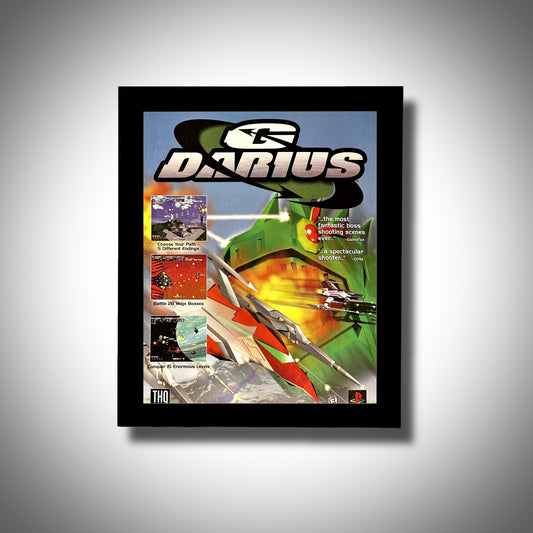 1997 G Darius VINTAGE Framed Original Ad Poster